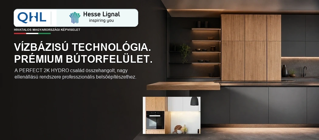 QHL – Hesse Lignal PERFECT 2K HYDRO professzionális vízbázisú bútorbevonati rendszer