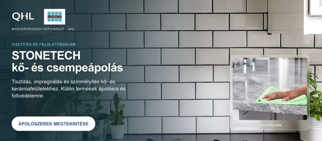 LATICRETE STONETECH tisztító- és ápolószerek kő- és kerámiafelületekhez