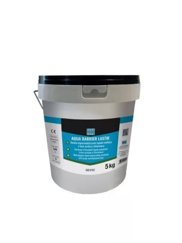 LATICRETE AQUA BARRIER LASTIK - Akril-Bitumenes Folyékony Vízszigetelő Membrán, Szürke (GREY), 5 KG