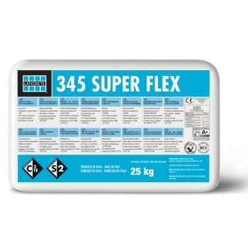   LATICRETE 345 SUPER FLEX - Ragasztó, C2TE S2 20 mm-ig, SZÜRKE 25 KG