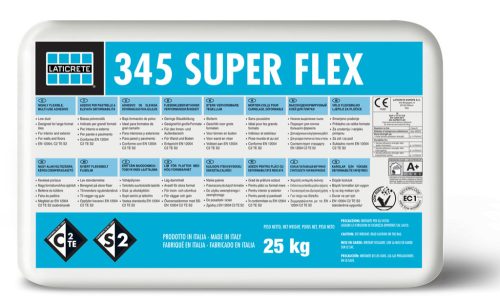 LATICRETE 345 SUPER FLEX - Ragasztó, C2TE S2 20 mm-ig, SZÜRKE - Paletta 48 x 25 kg