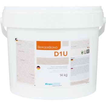   BergerBond® D1U - egykomponensű diszperziós pvc,szőnyeg, linóleum gumipadló ragasztó - 14kg