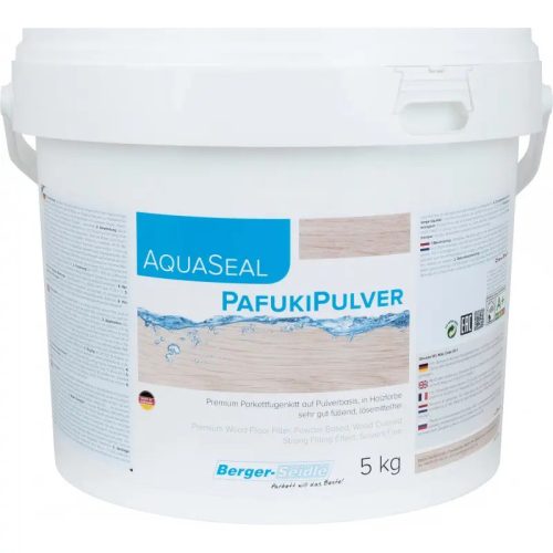 AquaSeal® PafukiPowder COLOR - Fugatömítő por - Paletta 33 x 5 kg, Juhar, Kőris, Erdei fenyő (Ahorn,Esche,Kiefer)