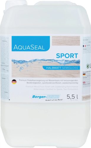 AquaSeal® Sport - Kétkomponensű parkettalakk sportpálya bevonására - 5.5Liter, matt