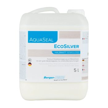   AquaSeal® EcoSilver -  Egykomponensű akrilát poliuretán közepes kopásállóságú parkettalakk - 5Liter, ultramatt