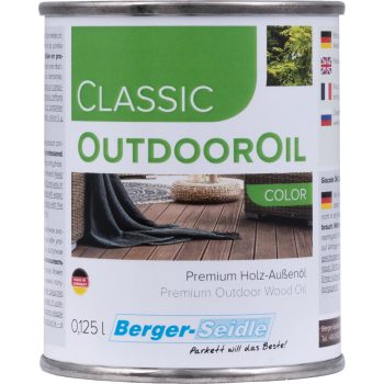   Classic OutdoorOil® Color - Kültéri színes fapadló olaj - 0.125L, Természetes fehér (Naturweiss)