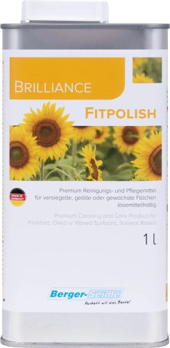 Brilliance Fitpolish - Viasztartalmú tisztító- és ápolószer olajozott padlókhoz, felhordás után polirozandó - 1L