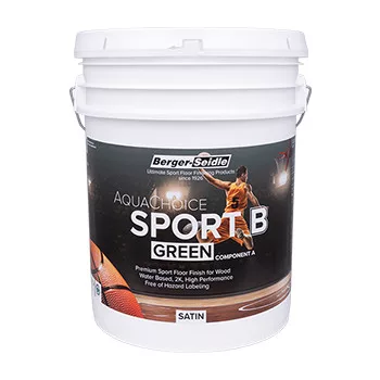   AquaChoice® SPORT B Green - Izocianátmentes kétkomponensű vízbázisú sportpadló lakk - 18,93 Liter, matt